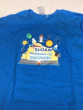Gildan Blue Sloan Museum of Discovery Graphic Tee